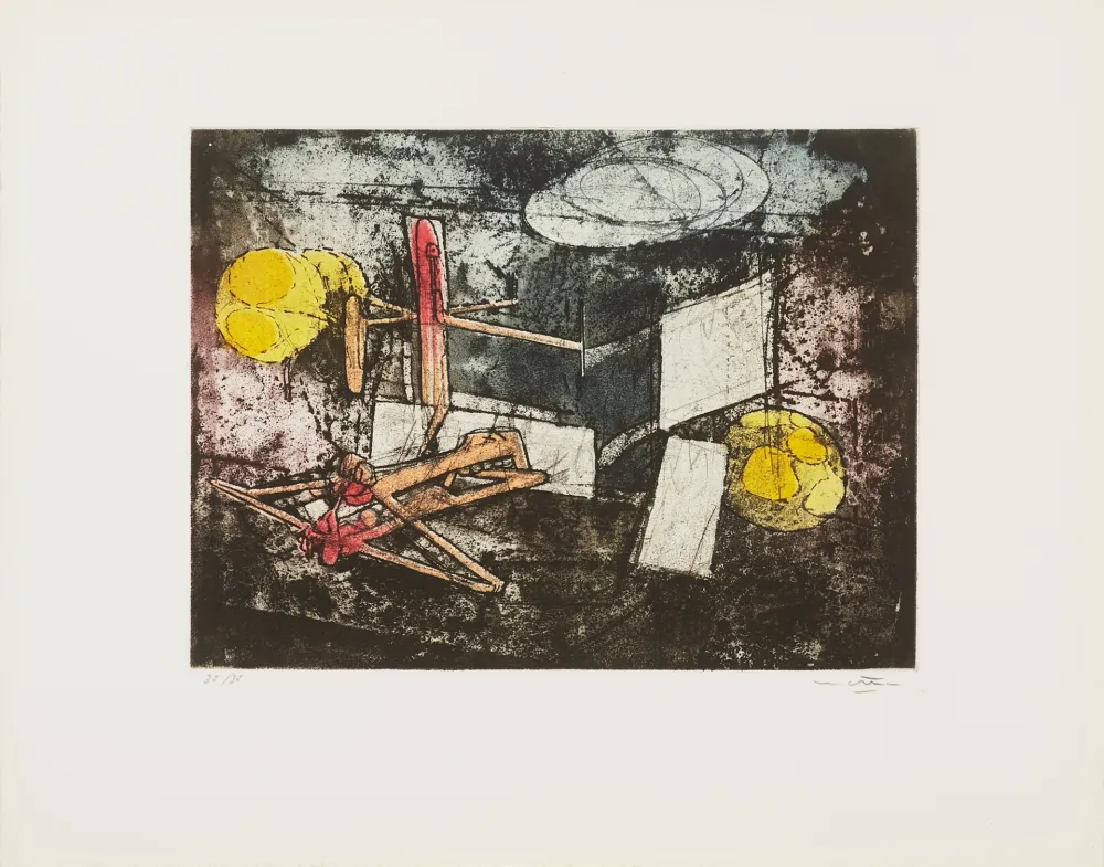 Radierung Und Aquatinta Matta - Passage et sage du couple