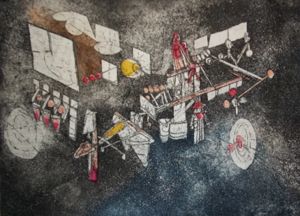 Radierung Und Aquatinta Matta - Passage et sage du couple 3