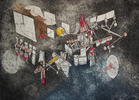 Radierung Und Aquatinta Matta - Passage et sage du couple 3