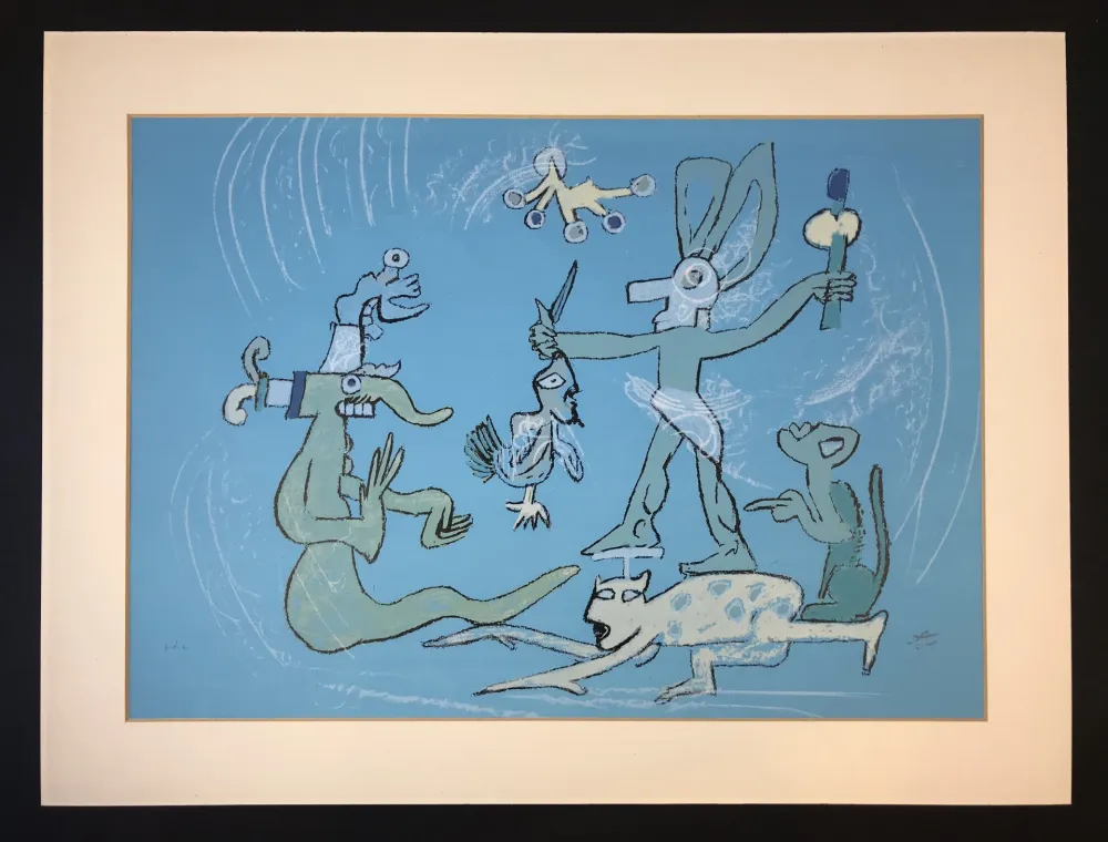 Lithographie Matta - Resumen de iguana ( from Verbo America ) 