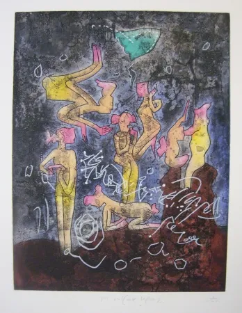 Radierung Und Aquatinta Matta - Sans titre