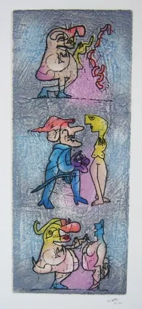 Radierung Und Aquatinta Matta - Sans titre