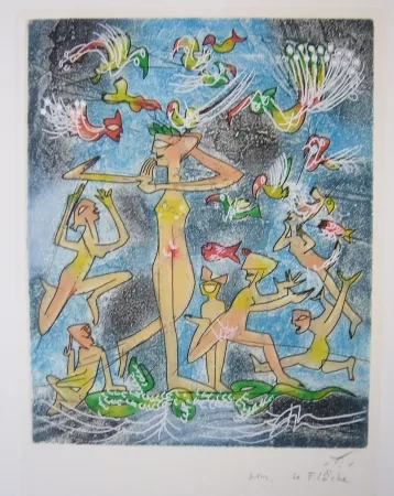 Radierung Und Aquatinta Matta - Sans titre