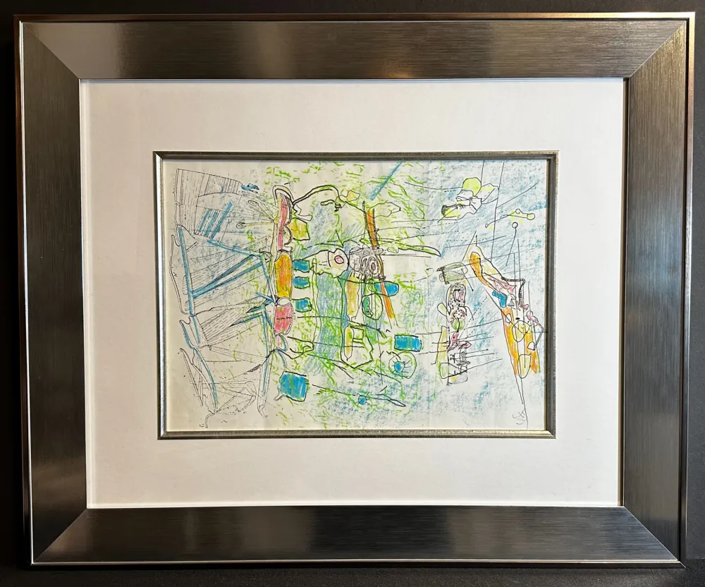 Keine Technische Matta - Sans Titre Original Mixed Media With Collage (2)