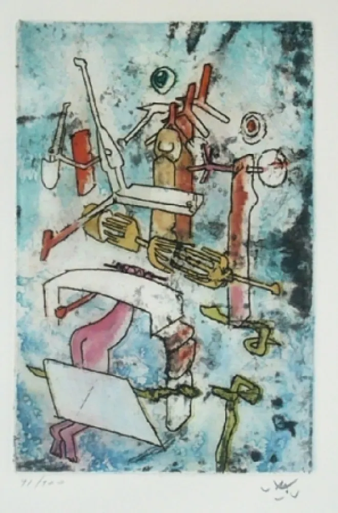 Radierung Und Aquatinta Matta - Songe Songé