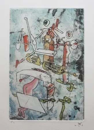 Radierung Und Aquatinta Matta - Songe songé