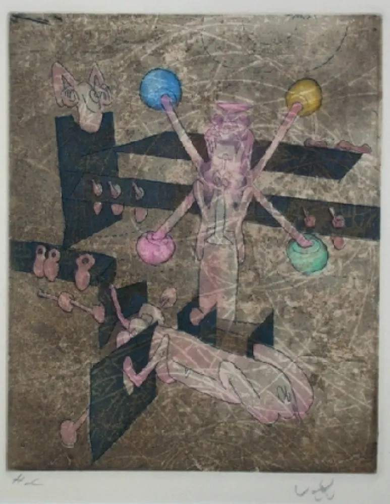 Radierung Und Aquatinta Matta - Sur Matta