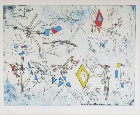 Radierung Und Aquatinta Matta - The Moon Shoker