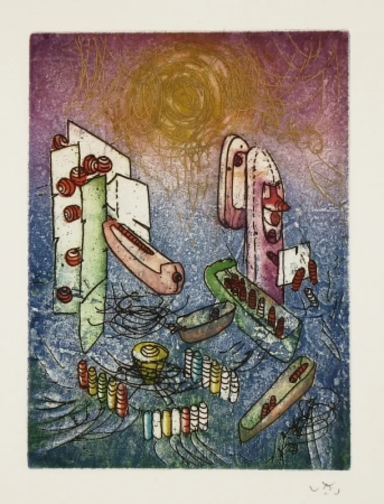 Radierung Und Aquatinta Matta - Titre inconnu