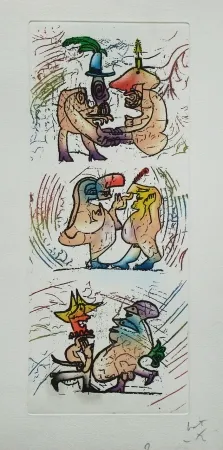 Radierung Und Aquatinta Matta - Ubu Roi (planche 2)