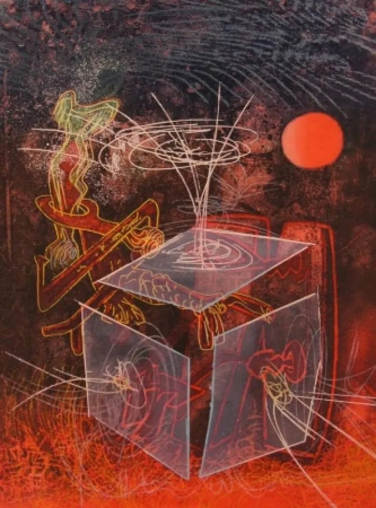 Radierung Und Aquatinta Matta - Une Saison En Enfer