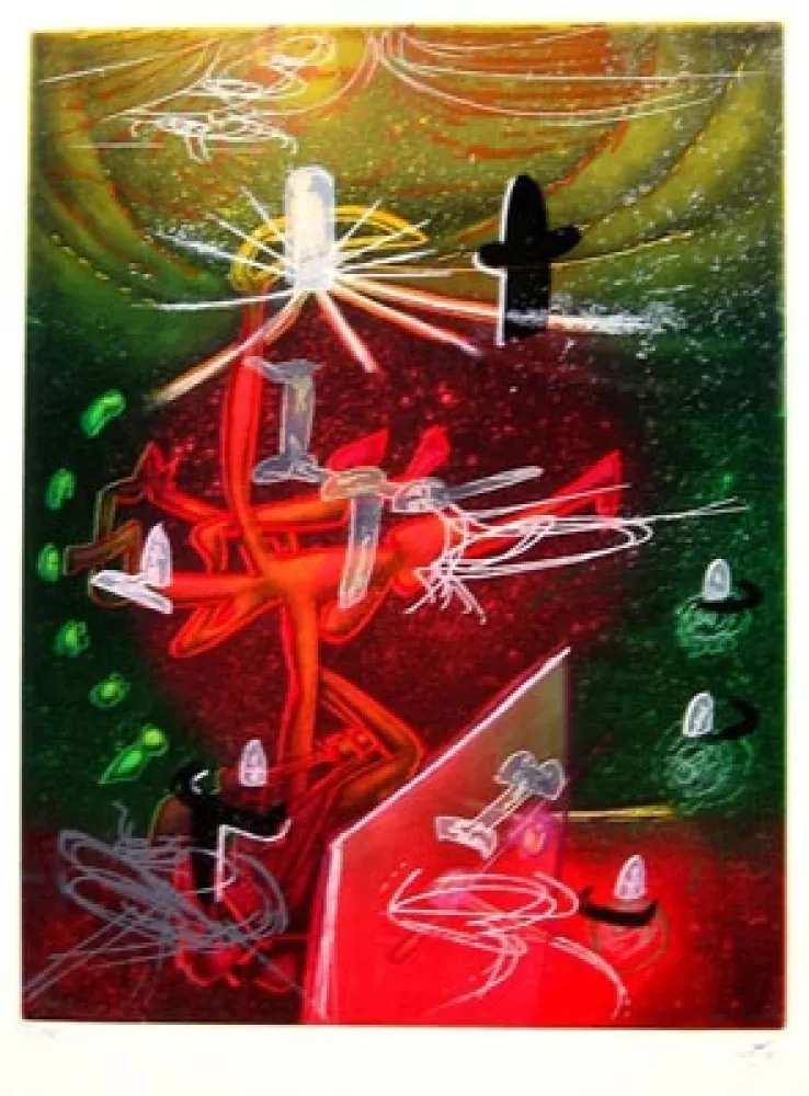 Radierung Matta - UNE SAISON EN ENFER (Carpeta)