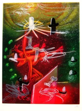 Radierung Matta - UNE SAISON EN ENFER (Carpeta)