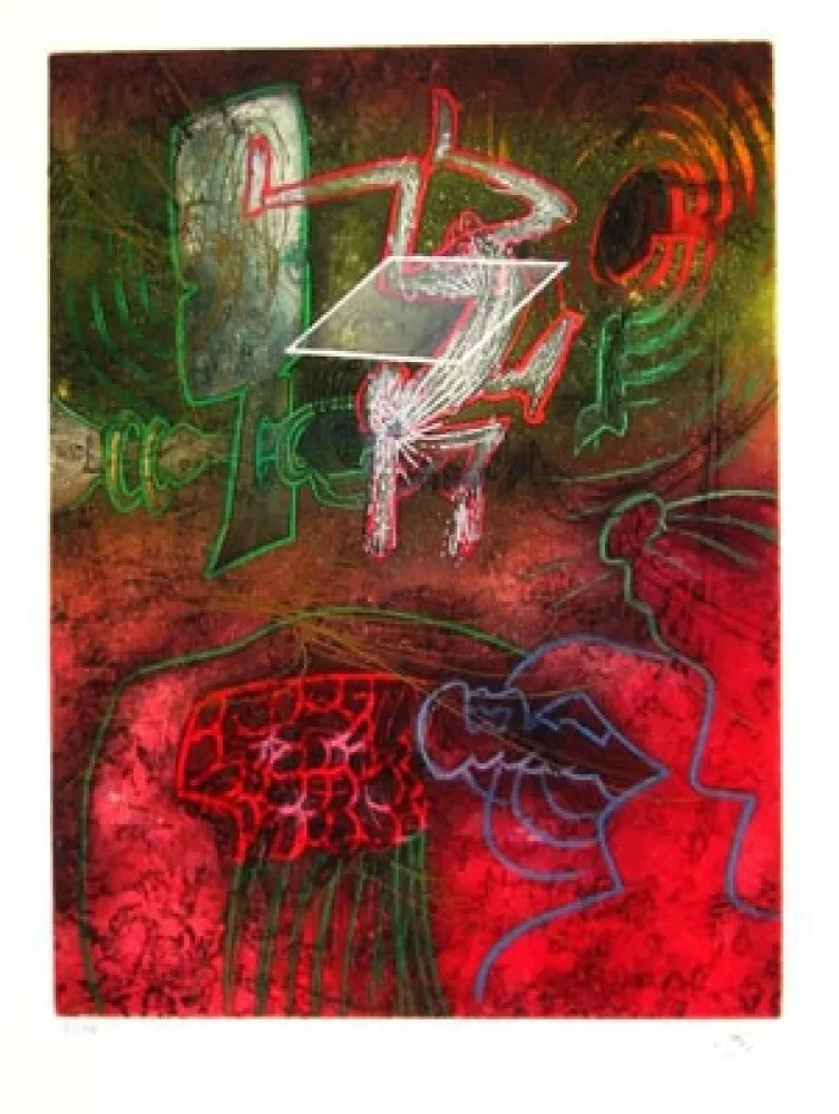 Radierung Matta - UNE SAISON EN ENFER (Carpeta)