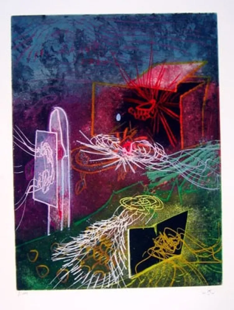 Radierung Matta - UNE SAISON EN ENFER (Carpeta)