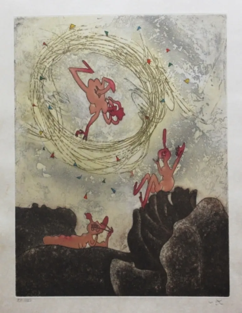 Radierung Und Aquatinta Matta - Va-riante