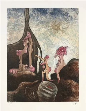 Radierung Und Aquatinta Matta - Vision dechirante