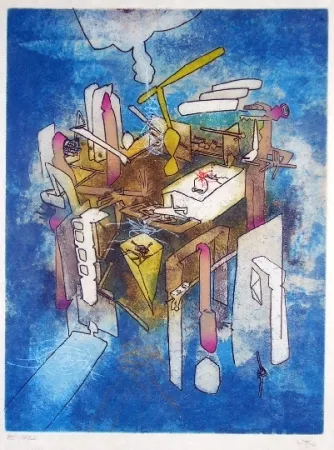 Radierung Und Aquatinta Matta - Vitreurs