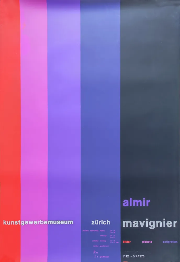 Siebdruck Mavignier - Kunstgewerbemuseum Zürich.