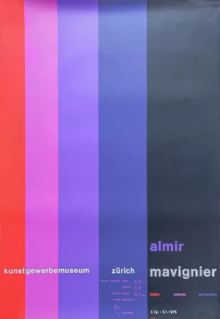 Siebdruck Mavignier - Kunstgewerbemuseum Zürich.