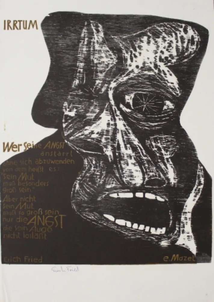 Holzschnitt Mazet - Irrtum