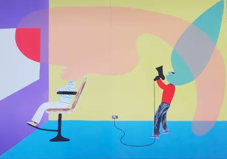 Lithographie Mcdonald  - Hairsalon