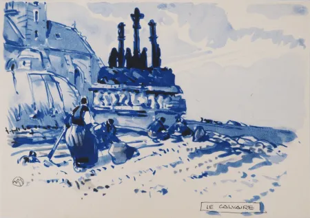 Plakat Méheut - Bretagne, Le Vieux Calvaire, c