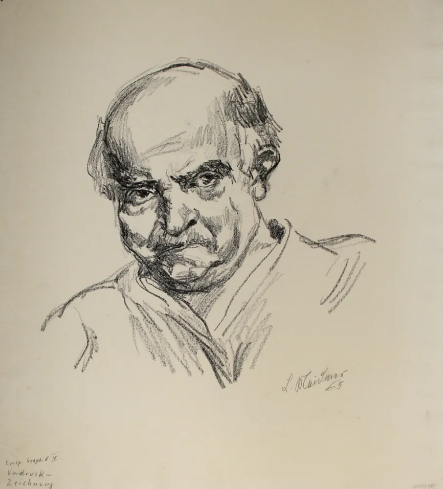 Keine Technische Meidner - Selbstbildnis nach links