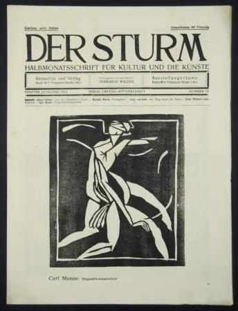 Holzschnitt Mense - Figur (Figure)