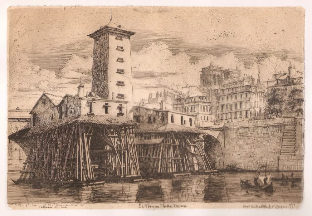 Stich Meryon - La pompe Notre-Dame