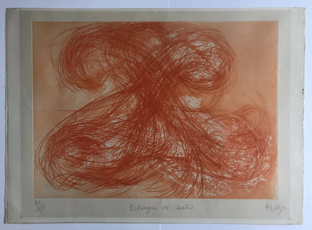 Radierung Messagier - Échangeurs de matins