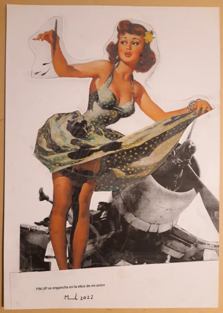 Keine Technische Metras - PIN UP se engancha en la helice de mi avión