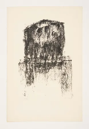 Lithographie Michaux - SANS TITRE, 1974.