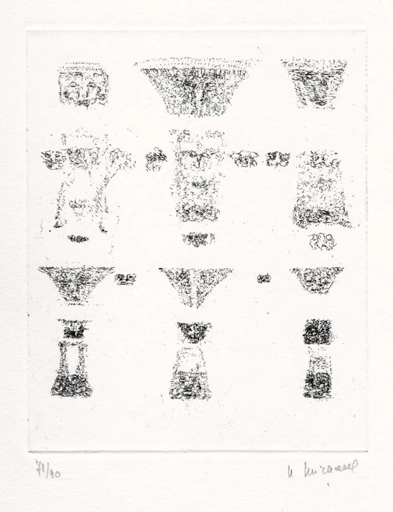 Illustriertes Buch Michaux - Vents et poussières