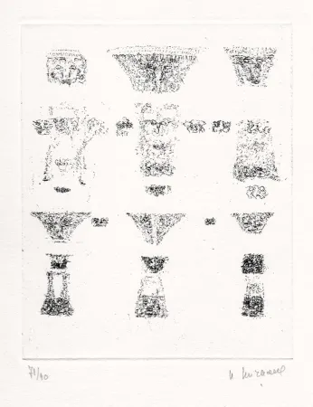 Illustriertes Buch Michaux - Vents et poussières