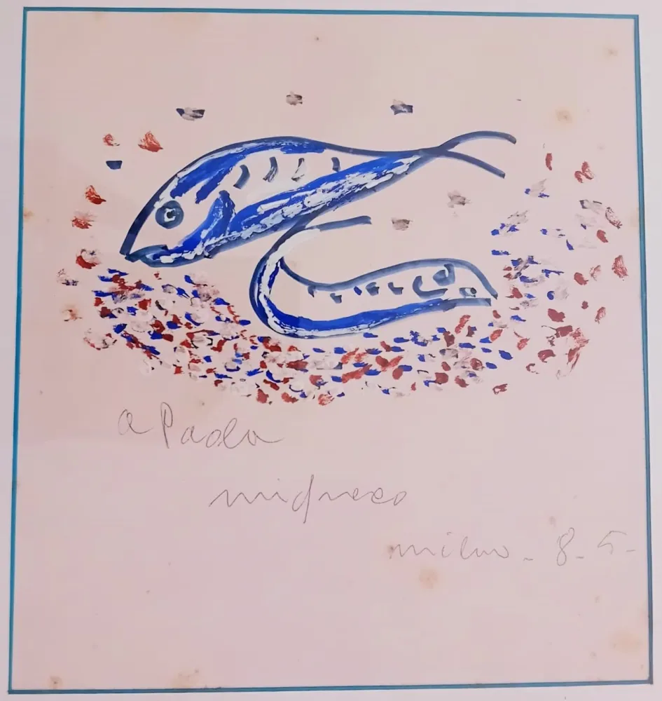 Monotypie Migneco - Pesci