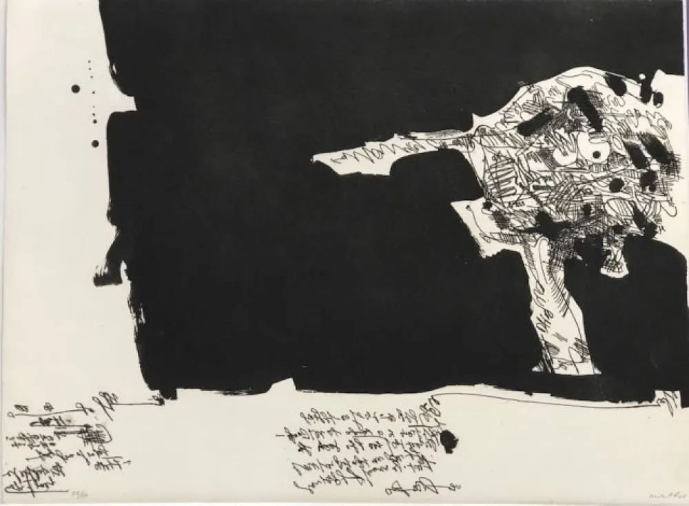 Radierung Millares - Antropofauna I