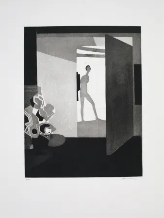 Radierung Und Aquatinta Minaux - Contre jour