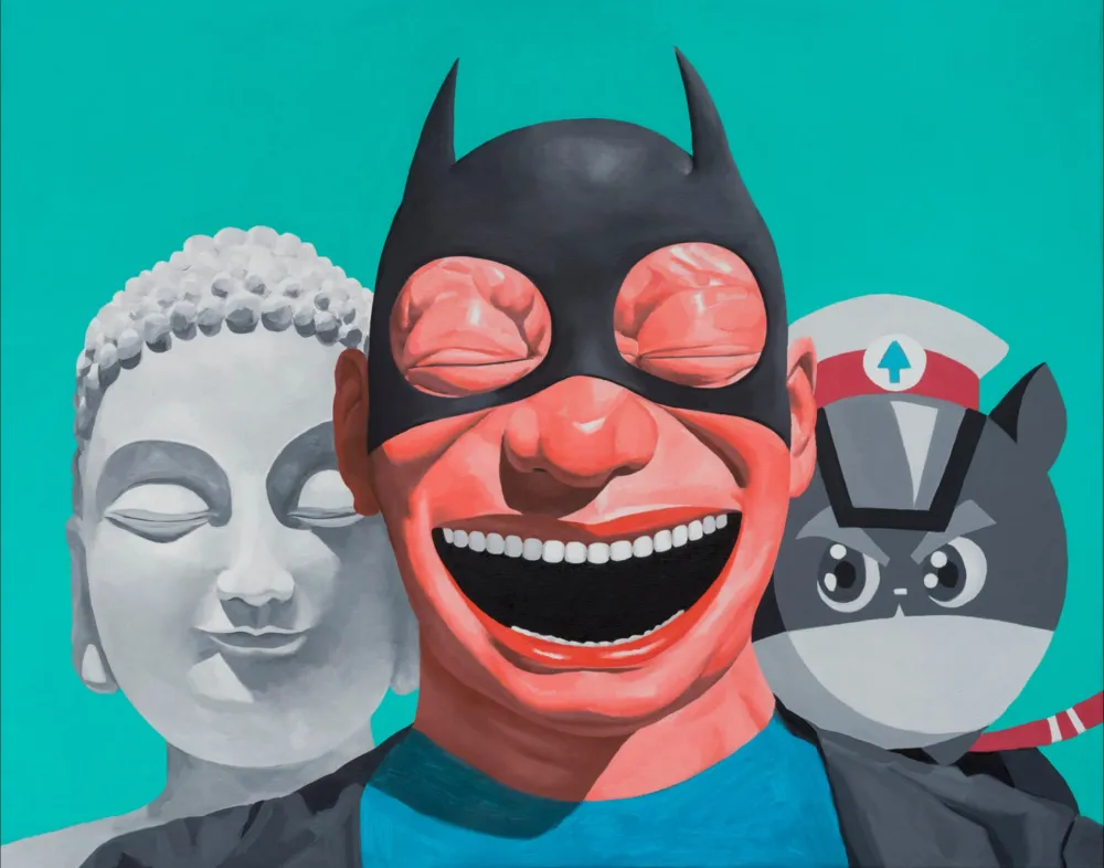 Siebdruck Minjun - The Three Musketeers