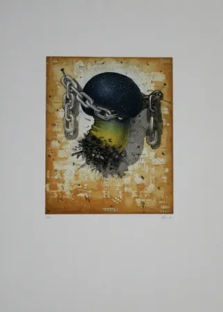 Radierung Und Aquatinta Minuzzi - Der verdammte Pilz