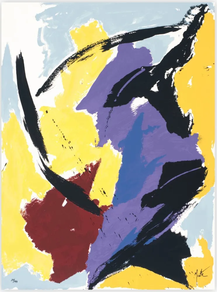 Siebdruck Miotte - Mancha Central Violeta