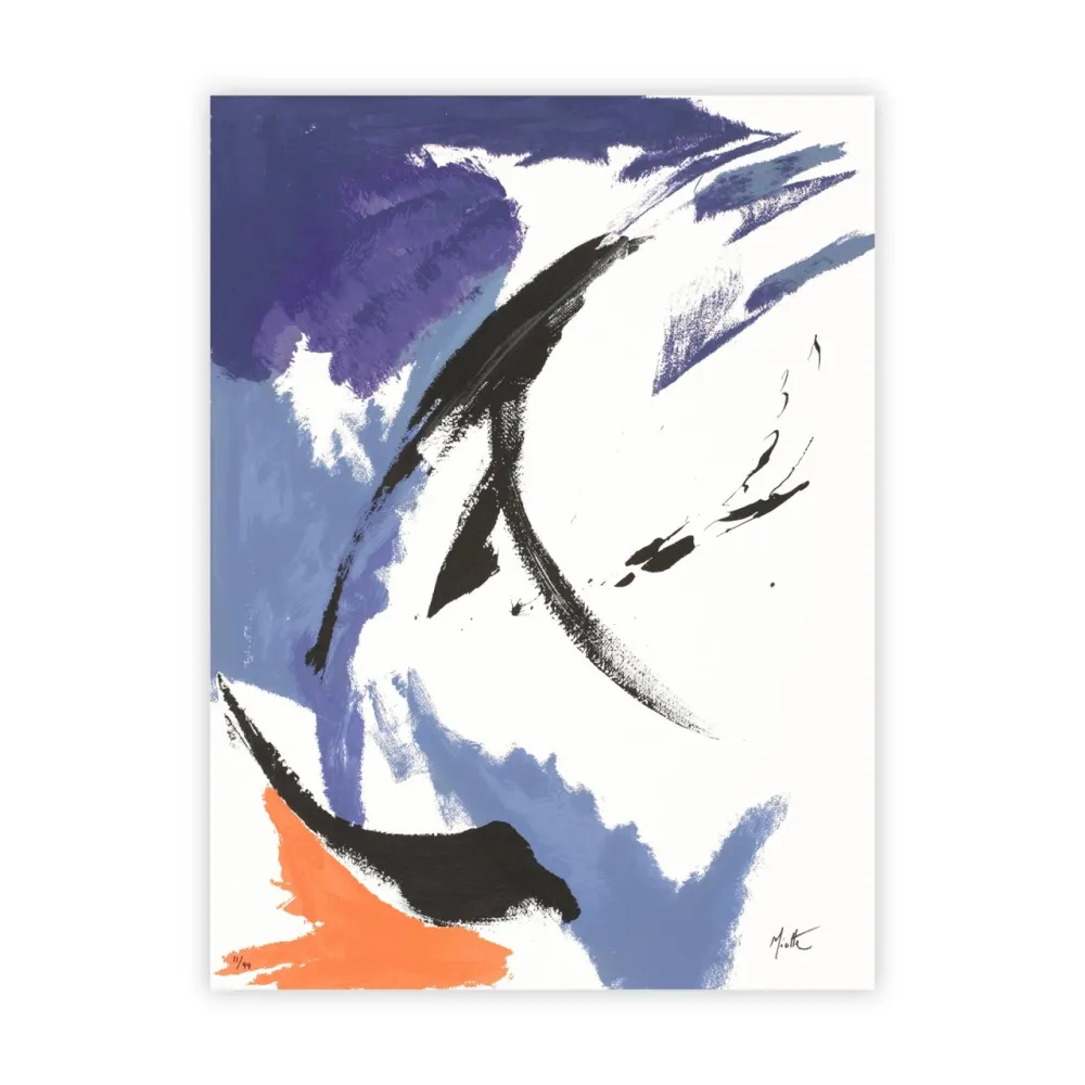 Siebdruck Miotte - Mancha Naranja Inferior Izquierda