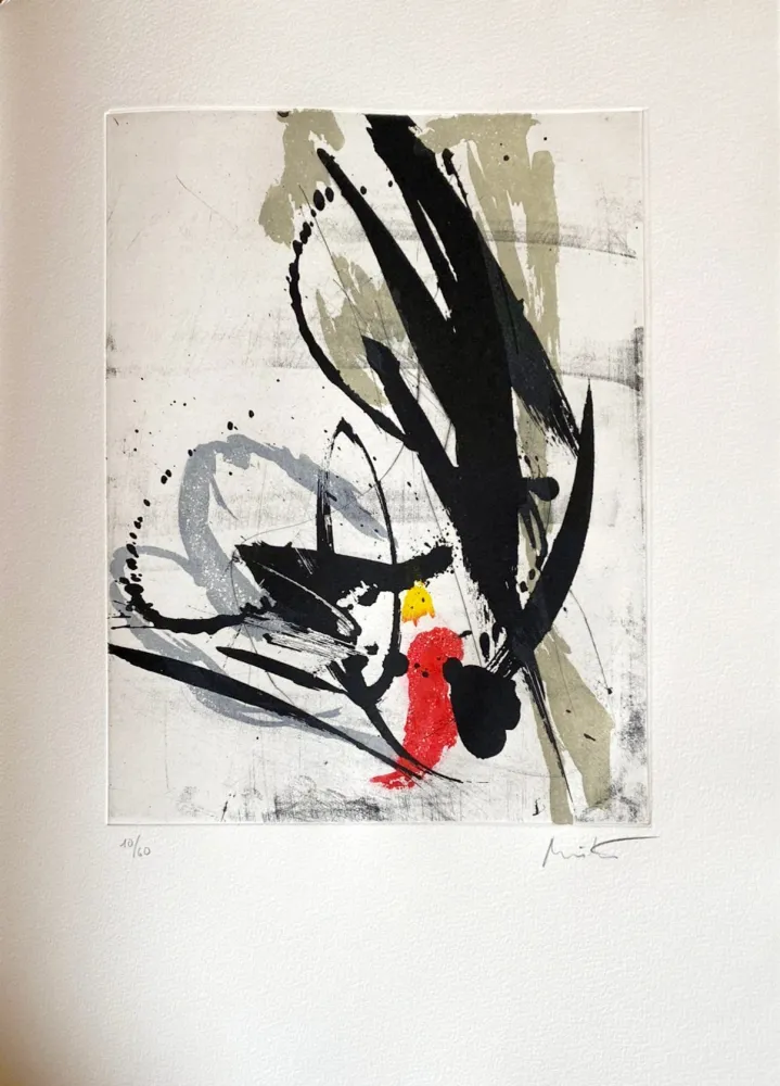 Radierung Miotte - Près des murs