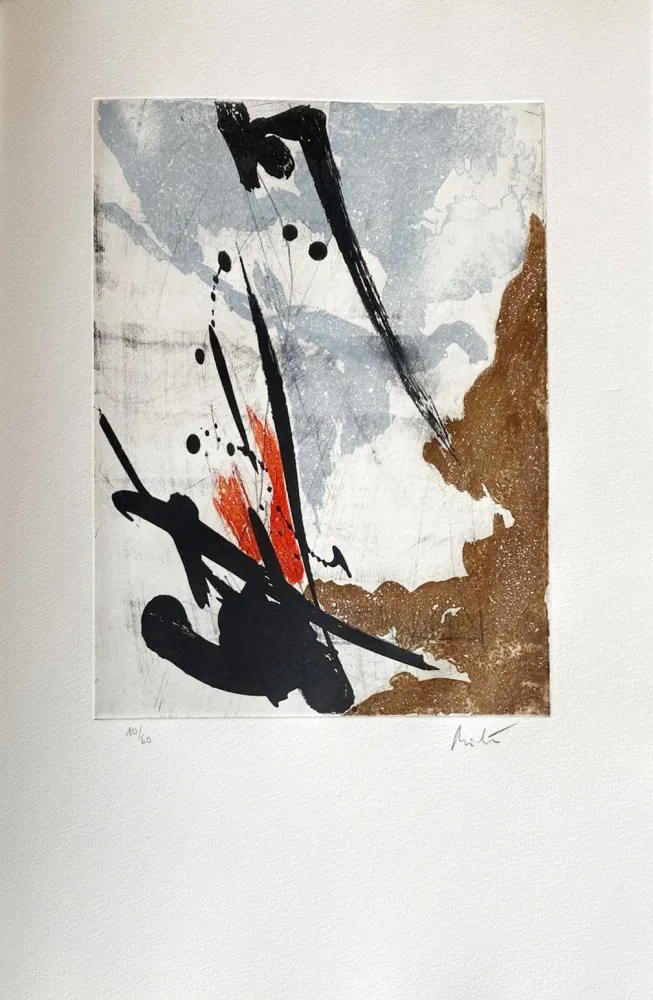 Radierung Miotte - Près des murs