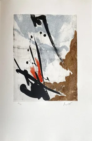 Radierung Miotte - Près des murs