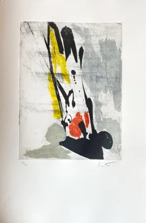 Radierung Miotte - Près des murs