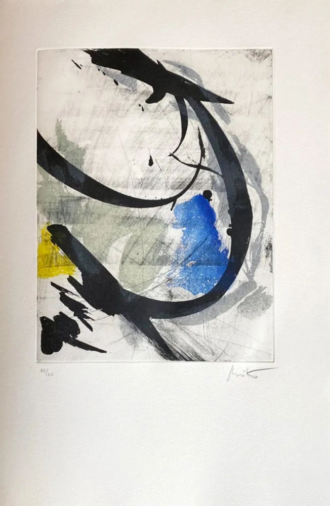 Radierung Miotte - Près des murs