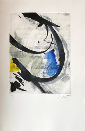 Radierung Miotte - Près des murs