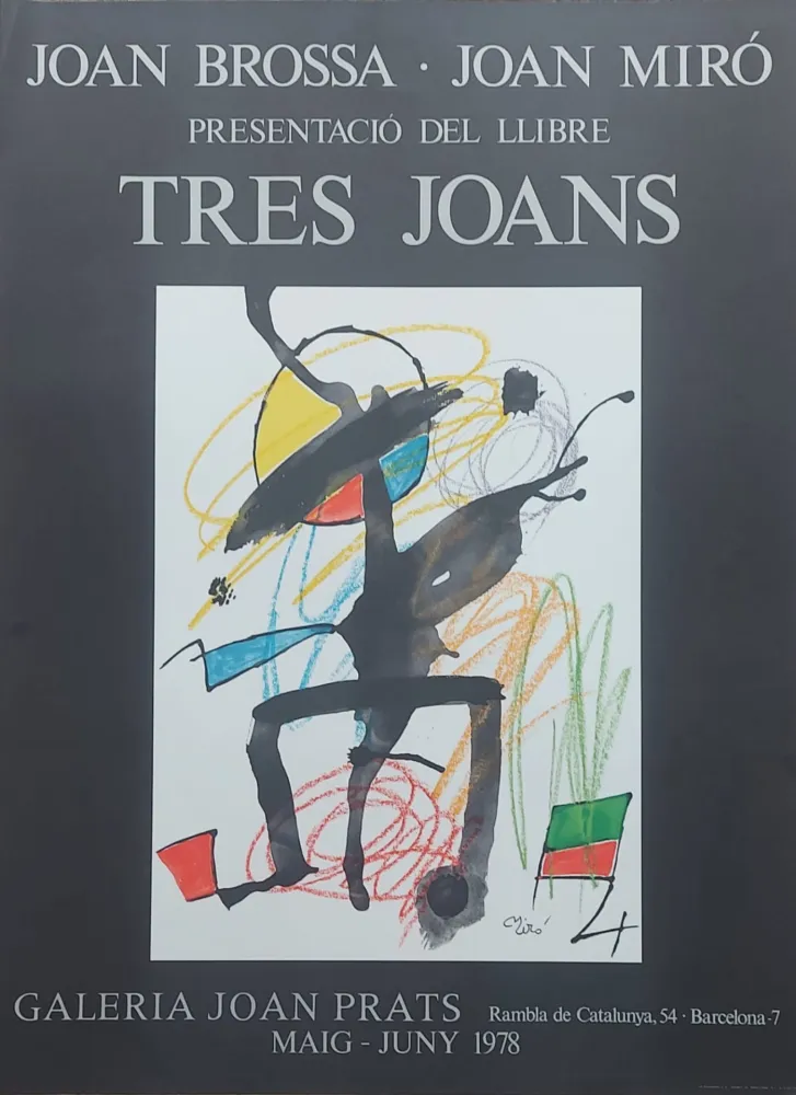 Plakat Miró - Affiche d'exposition Tres Joans, 1978