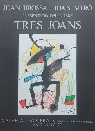 Plakat Miró - Affiche d'exposition Tres Joans, 1978
